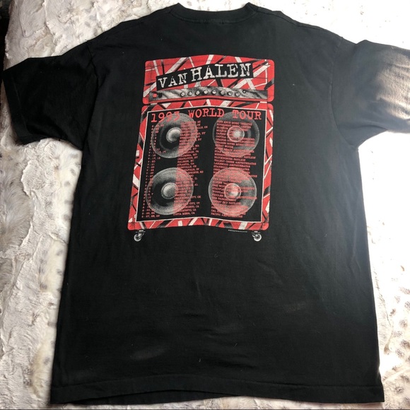 Vintage 1993 Van Halen Graphic Band Tee Shirt - Picture 8 of 8